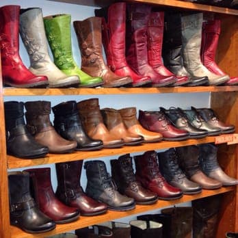 Abraxas Shoes Ferndale store exterior on Victorian Main Street